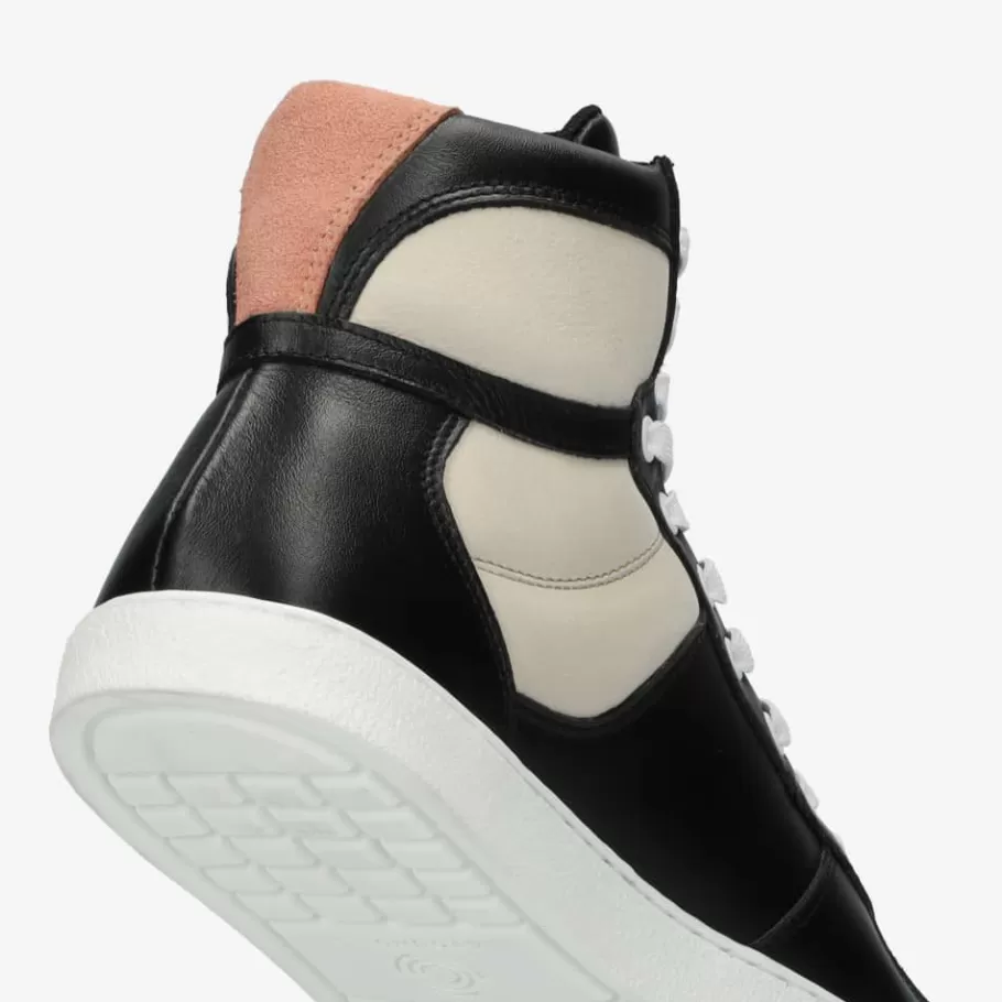 Sneaker | Groundies ® Hamptons High Women Black/Beige