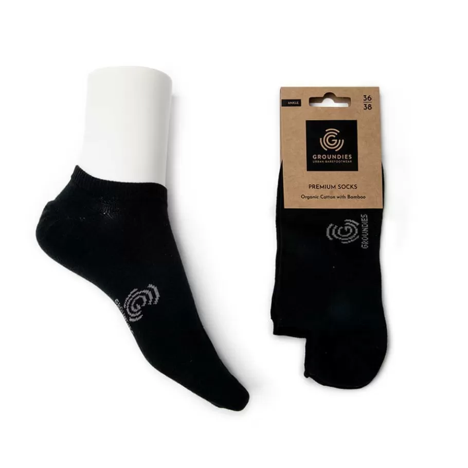 Accessories | Groundies ® Premium Ankle Socks Black