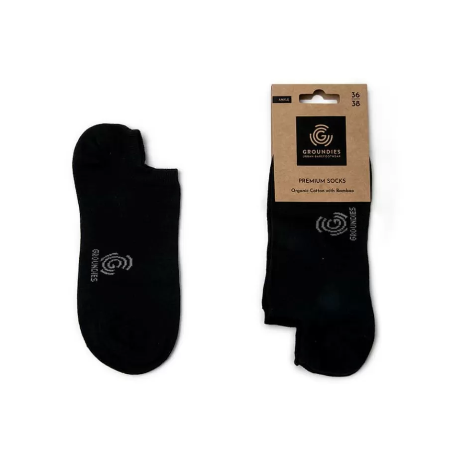 Accessories | Groundies ® Premium Ankle Socks Black