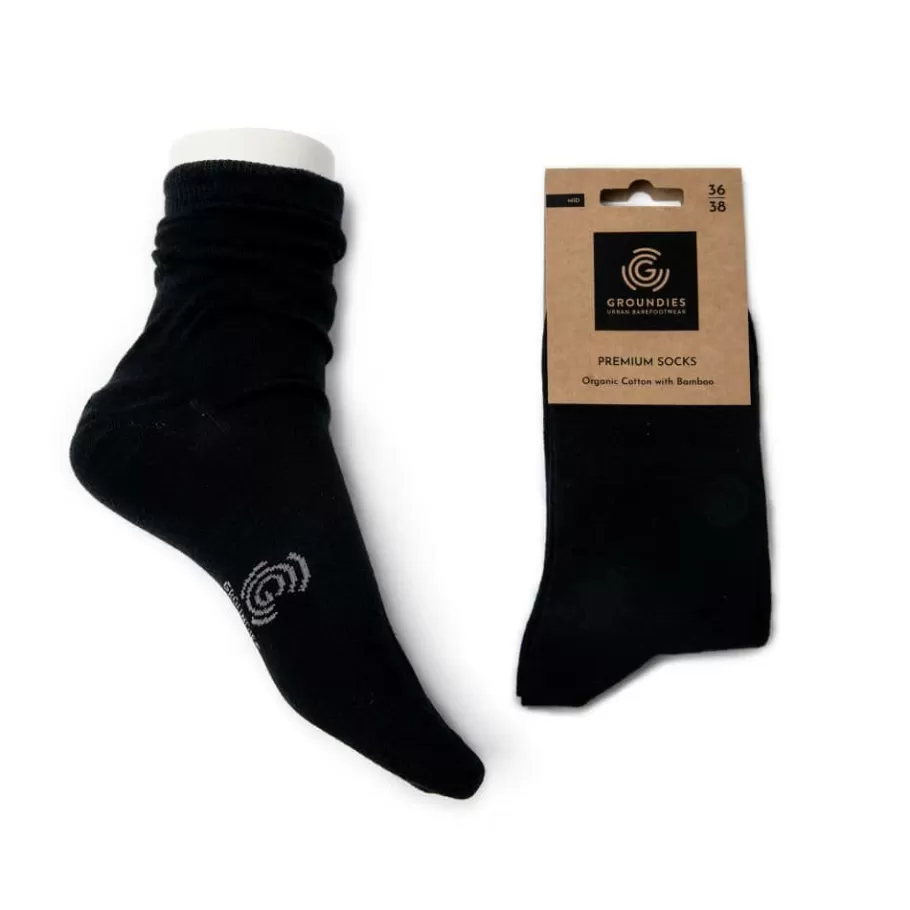 Accessories | Groundies ® Premium Socks Mid Black