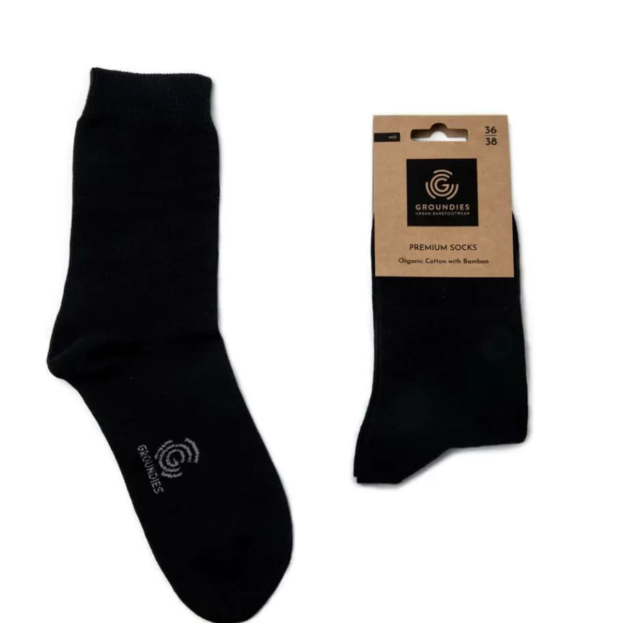 Accessories | Groundies ® Premium Socks Mid Black